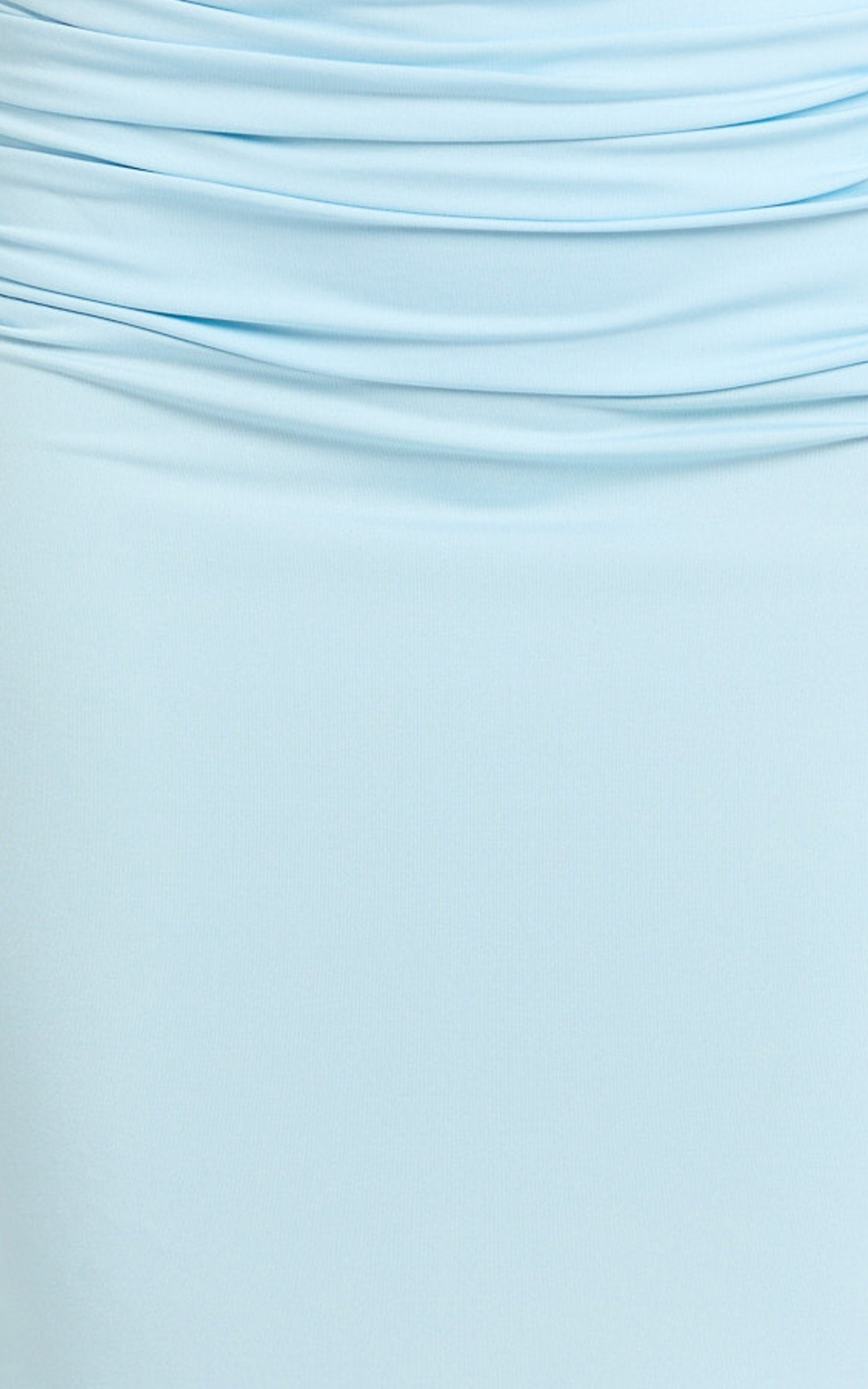 Backless Ruched Bodycon Dress in Blue - Urban Luxe Apparel