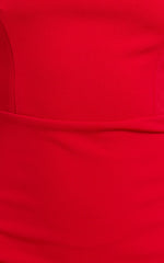 Halter Neck Column Dress in Red - Urban Luxe Apparel